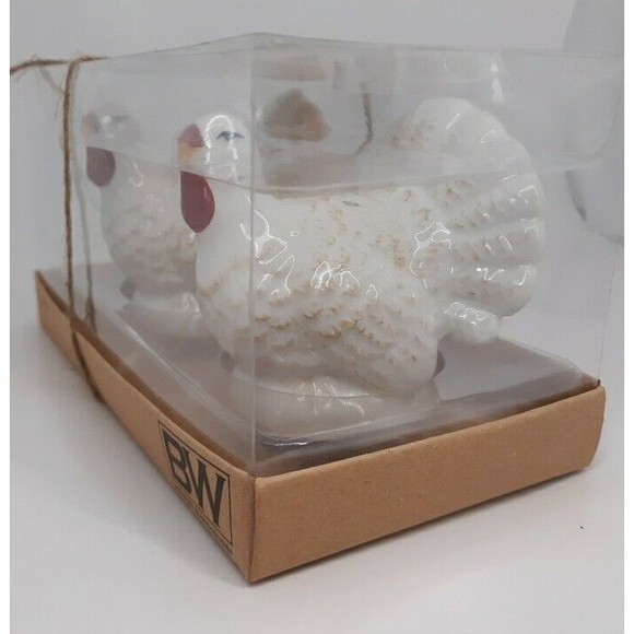 TURKEY Salt and Pepper Ceramic Shakers  - Boston warehouse - Picture 8 of 8